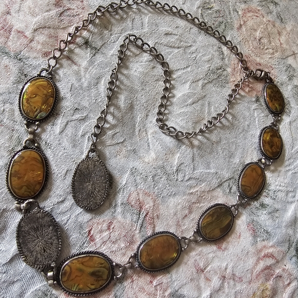 Vintage Amber Stone Belt - Picture 2 of 4